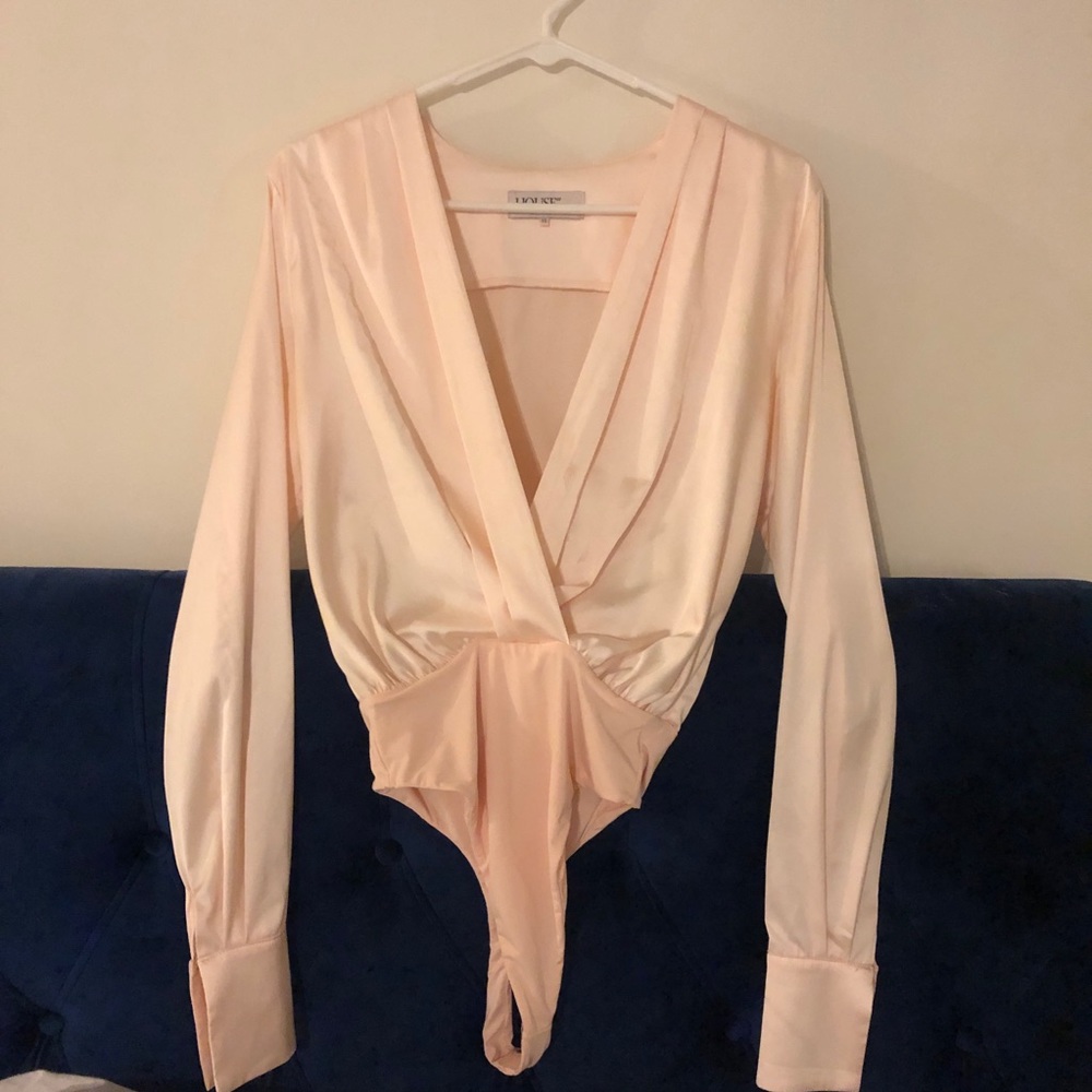 House of CB Silk Bodysuit Blouse